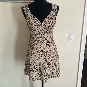 Animal print mini dress